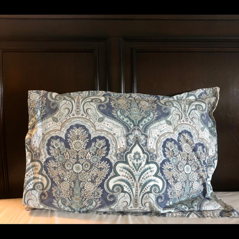 Pottery Barn Jordana Paisley Percale Pillow Shams